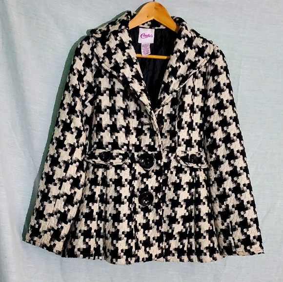 Black & Off-White Coat - Picture 1 of 4